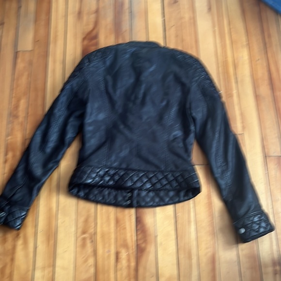 Miss Sixty black faux leather Moto jacket - Picture 6 of 7